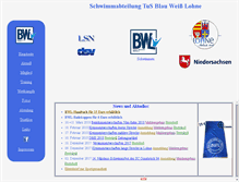 Tablet Screenshot of bwl-schwimmen.de